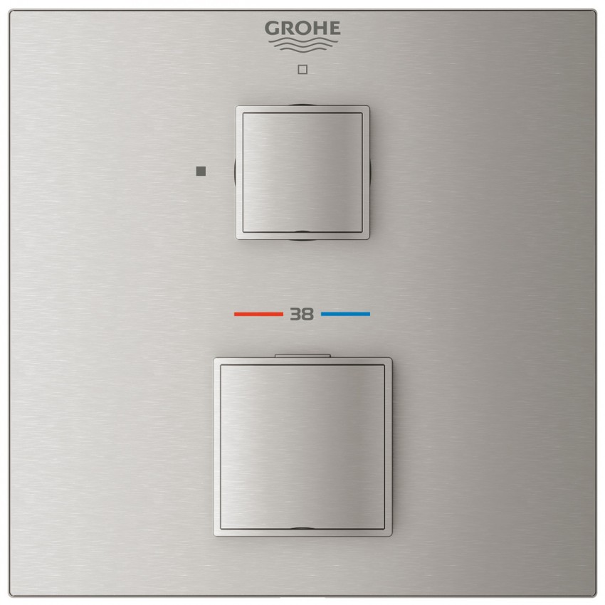 24153DC0 Grohtherm Cube Термостат д/душу, supersteel (1 сорт) GROHE фото 1