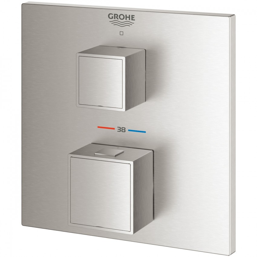24153DC0 Grohtherm Cube Термостат д/душу, supersteel (1 сорт) GROHE фото 2