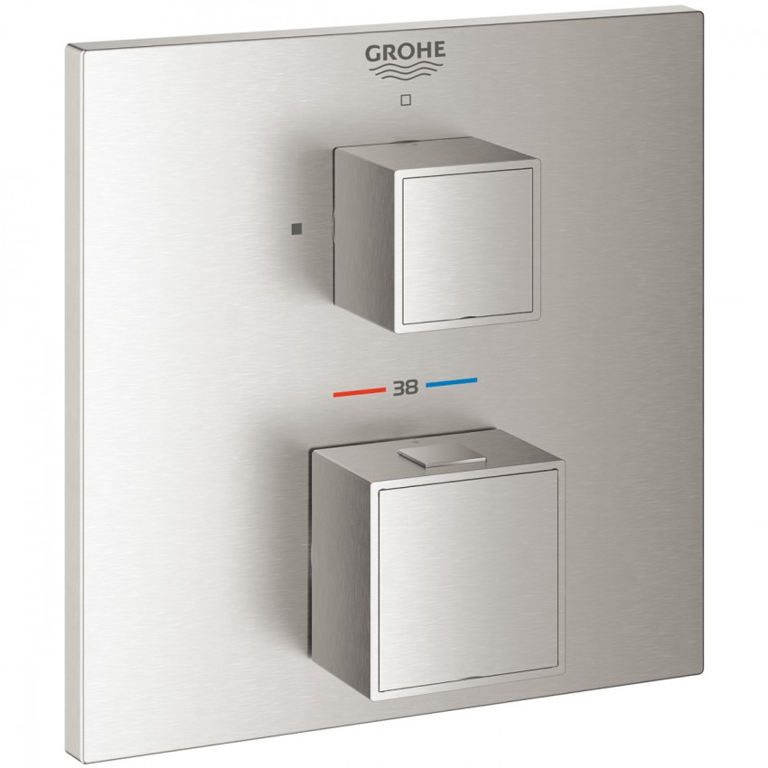 24153DC0 Grohtherm Cube Термостат д/душу, supersteel (1 сорт) GROHE