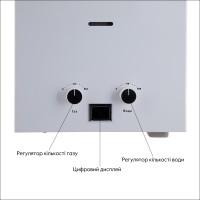 Колонка газова димохідна 10 л White JSD20-10CLM Thermo Alliance Thermo Alliance фото 4