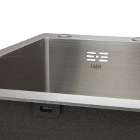 Мийка для кухні інтегрована Handmade H7849R, Brushed Steel, 3,0/1,0 мм, крило праворуч LDH7849BRUR45591 Lidz LIDZ фото 3