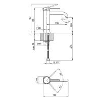 Змішувач для раковини Robin QTROB1060102B Black Matt Qtap QTAP фото 1