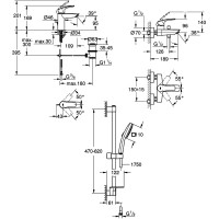 UA123238S3 Eurosmart Набір д/ванни (2змішувача+1душовий набір) (1 сорт) GROHE фото 1