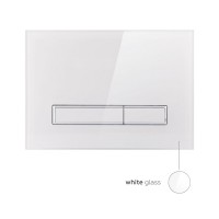 Клавіша змиву Nest 175х245х4 мм, Glass White, лінійна QT0111V1105GW Qtap QTAP фото 3
