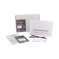 Клавіша змиву Nest 175х245х4 мм, Glass White, лінійна QT0111V1105GW Qtap QTAP фото 4