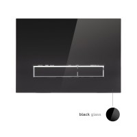 Клавіша змиву Nest 175х245х4 мм, Glass Black, лінійна QT0111V1107GB Qtap QTAP фото 3