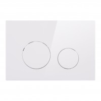 Клавіша змиву Nest 150x220x13 мм, White, кругла QT0111M11110W Qtap QTAP