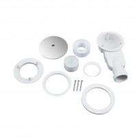 Душовий піддон Tern 301812C, 100x80x12 см, прямокутний, акриловий + ніжки, діаметр зливу 90 мм + сифон з гідрозатвором хром Qtap QTAP фото 4