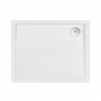 Душовий піддон Tern 301812C, 100x80x12 см, прямокутний, акриловий + ніжки, діаметр зливу 90 мм + сифон з гідрозатвором хром Qtap QTAP фото 2