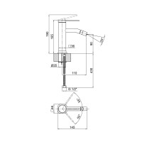 Змішувач для биде Robin QTROB2060102C Chrome Qtap QTAP фото 1