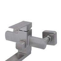 Душова система універсальна Kubis 1033, Nickel (k35) на три споживача (з виливом) LDKUB1033NKS46110 Lidz LIDZ фото 3