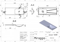 Умивальник JESSEL 1200 R Miraggio MIRAGGIO фото 1