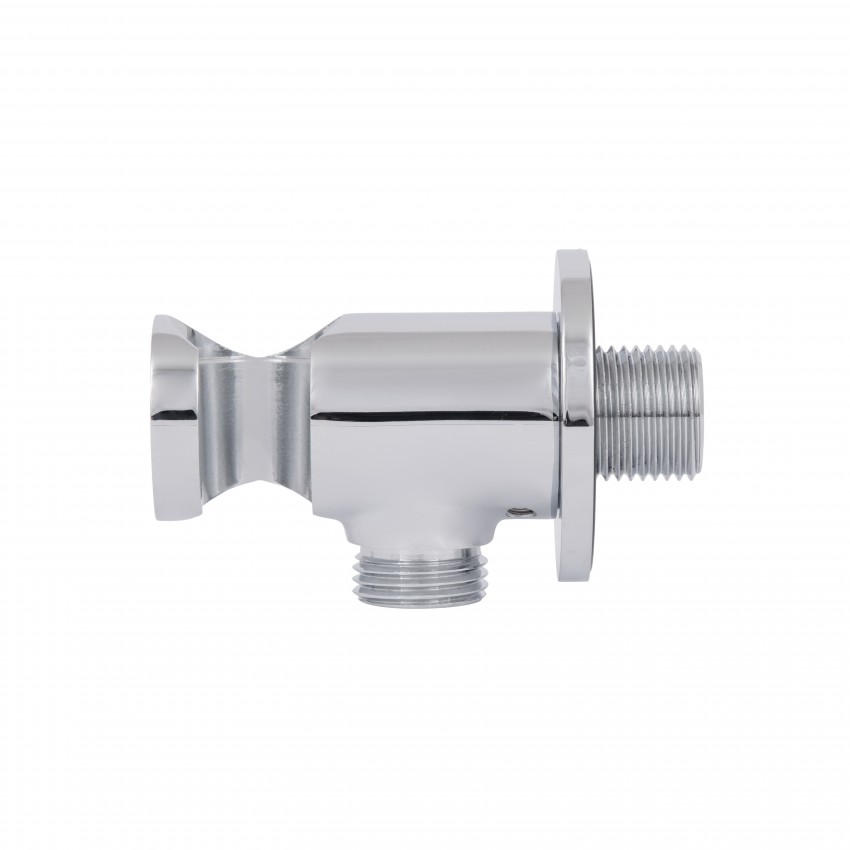 Підключення з тримачем для шланга Spojeni, Chrome округле QTCRMBH030 Qtap QTAP фото 3