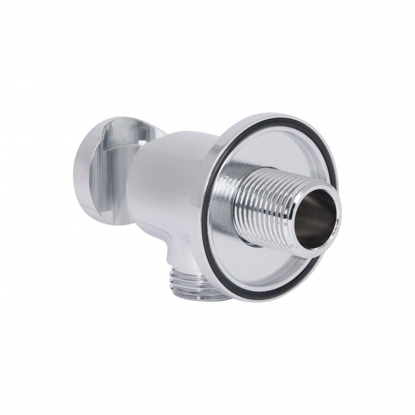 Підключення з тримачем для шланга Spojeni, Chrome округле QTCRMBH030 Qtap QTAP фото 2