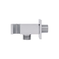 Підключення з тримачем для шланга Spojeni, Chrome прямокутне QTCRMBH130 Qtap QTAP фото 3