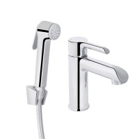 Змішувач для раковини Grand, Chrome (k35) з гігієнічним душем QTGRA272CRM45670 Qtap QTAP