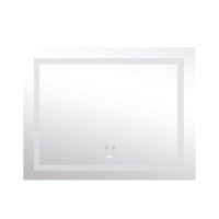 Дзеркало настінне Kubis (KU1) 1000х800 мм, прямокутне, з LED-підсвічуванням Touch, антизапотіванням, димером, рег. яскравості Lidz LIDZ фото 2