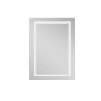 Дзеркало настінне Cardinal (CA1) 600х800 мм, прямокутне, з LED-підсвіткою Touch, антизапотіванням, димером, рег. темп. кольору (3000-6500K), Reverse Qtap QTAP фото 2