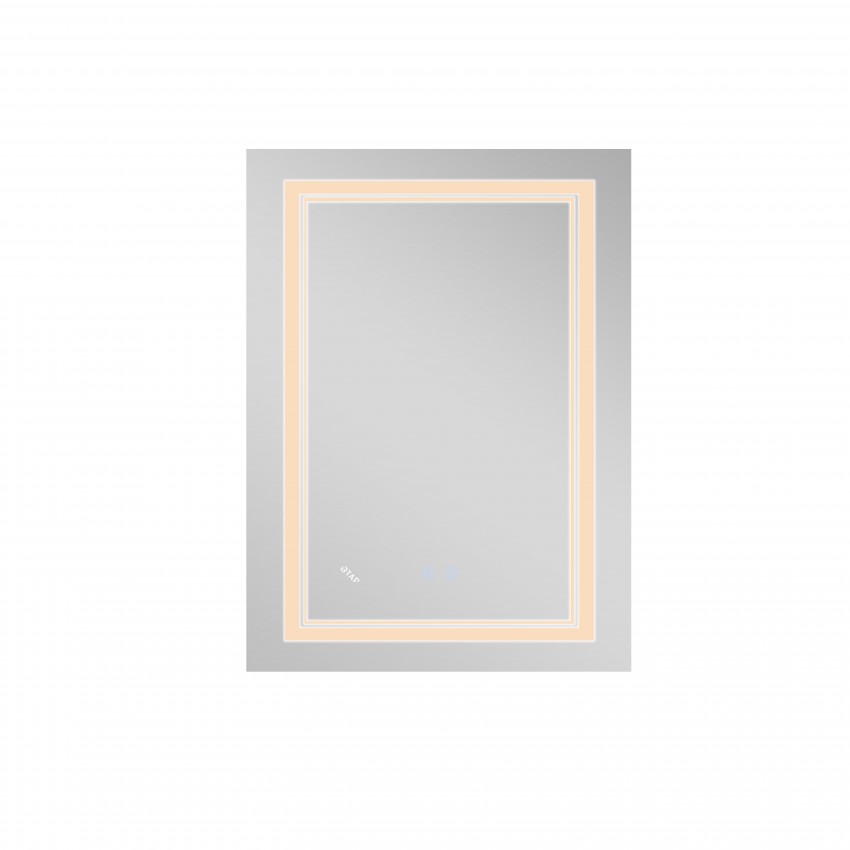 Дзеркало настінне Cardinal (CA1) 600х800 мм, прямокутне, з LED-підсвіткою Touch, антизапотіванням, димером, рег. темп. кольору (3000-6500K), Reverse Qtap QTAP фото 4