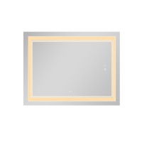 Дзеркало настінне Cardinal (CA1) 1000х800 мм, прямокутне, з LED-підсвіткою Touch, антизапотіванням, димером, рег. темп. кольору (3000-6500K) Qtap QTAP фото 4