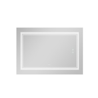 Дзеркало настінне Cardinal (CA1) 1200х800 мм, прямокутне, з LED-підсвічуванням Touch, антизапотіванням, диммером, рег. темп. кольору (3000-6500K) Qtap QTAP фото 2