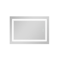 Дзеркало настінне Cardinal (CA1) 1200х800 мм, прямокутне, з LED-підсвічуванням Touch, антизапотіванням, диммером, рег. темп. кольору (3000-6500K) Qtap QTAP фото 3