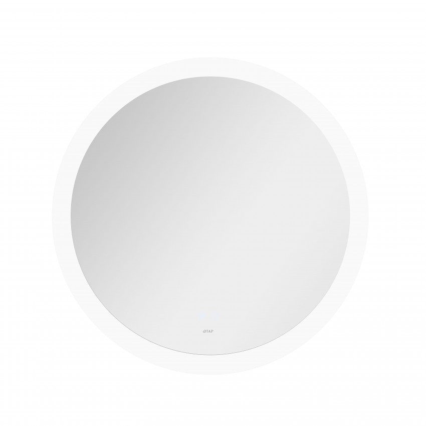 Дзеркало настінне Taurus (TA1) R800 мм, кругле, з LED-підсвіткою Touch, антизапотіванням, димером, рег. темп. кольору (3000-6500K) Qtap QTAP фото 3