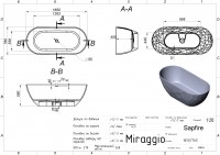 Ванна SAPFIRE Miraggio MIRAGGIO фото 1