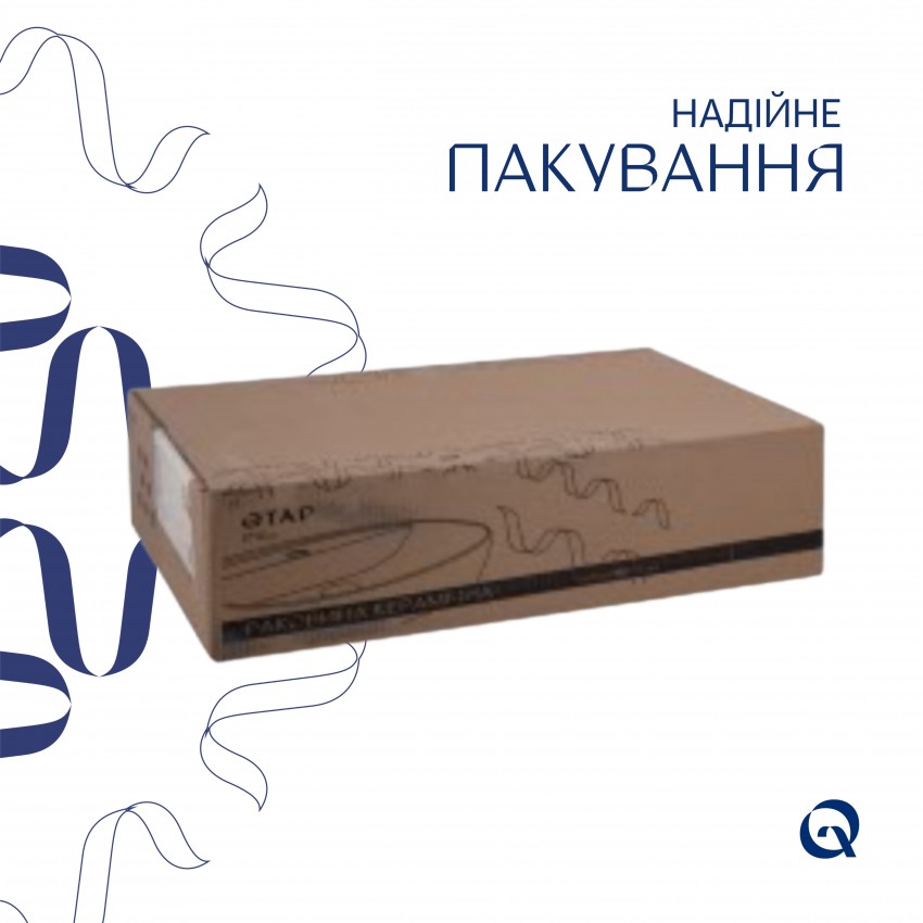 Комплект Qtap Scorpio: Раковина врізна прамокутна 615х390х150 мм White + Донний клапан PU02 QTAP фото 4