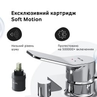 F85A10000 X-Joy S, змішувач для ванни/душу, хром (1 сорт) AM.PM фото 4