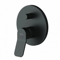 FB85A1RH22 X-Joy, набір: зм-ч д/в/душу, верх душ 220 мм,  душ.набір (ручн.душ, 120 мм, 3 р-ма), чорний матовий (1 сорт) AM.PM фото 2