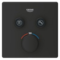 102166KF00 Grohtherm SmartControl Зовнішня частина термостату прихованого монтажу, 2 споживачі, чорний матовий (1 сорт) GROHE фото 3