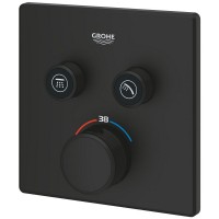 102166KF00 Grohtherm SmartControl Зовнішня частина термостату прихованого монтажу, 2 споживачі, чорний матовий (1 сорт) GROHE фото 4