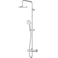 F0785A400 X-Joy, F0785A400  X-Joy, душ.система:  зм-ач д/душу з термостатом, душ.штанга,верхній душ 220мм, ручн душ, хром (1 сорт)