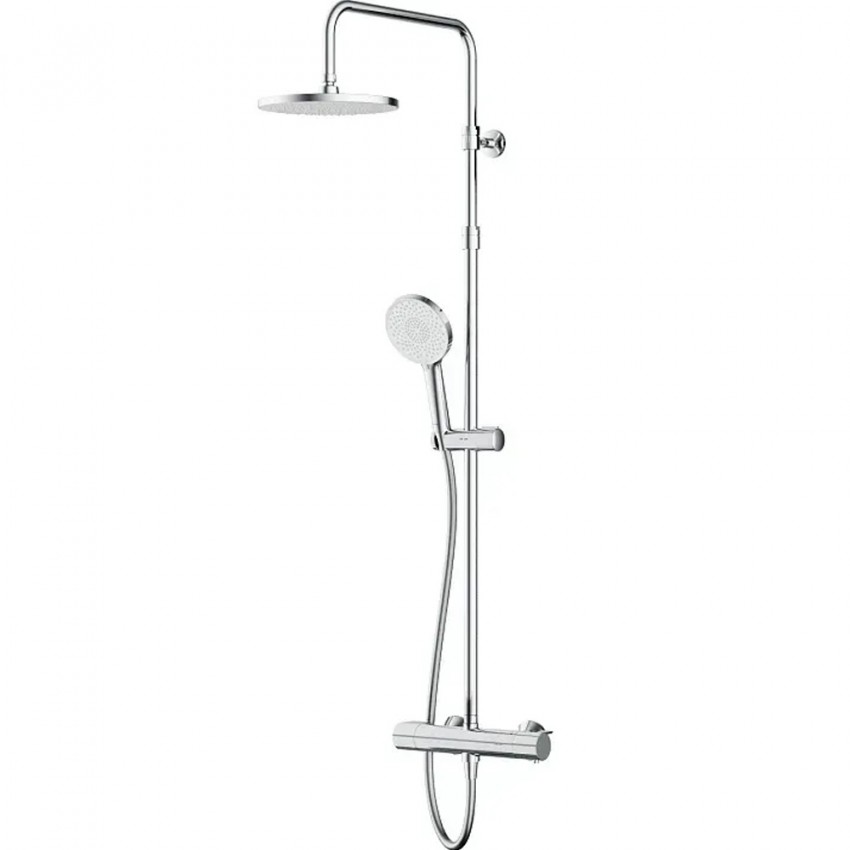 F0785A400 X-Joy, F0785A400  X-Joy, душ.система:  зм-ач д/душу з термостатом, душ.штанга,верхній душ 220мм, ручн душ, хром (1 сорт) AM.PM