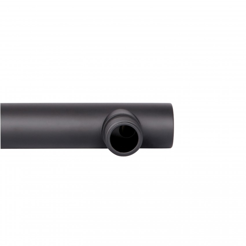 Кронштейн для верхнього душу Trubice, 400 мм, Matt Black округлий QTTRU120BLM45927 Qtap QTAP фото 2