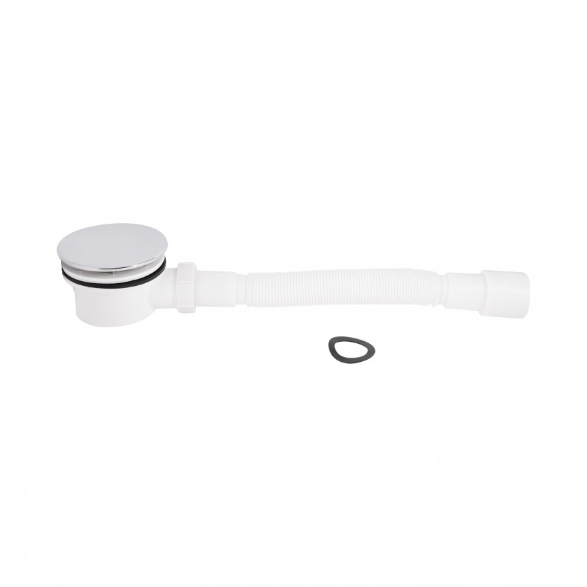 QT Душовий піддон Tern 301112, 100x100x12 см, квадратний, акриловий + ніжки, діаметр зливу 90 мм QTAP фото 4