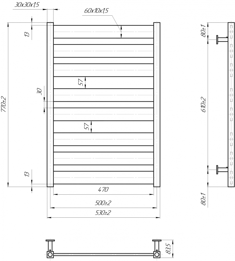 INOX Санті 770х530/500 MARIO фото 3