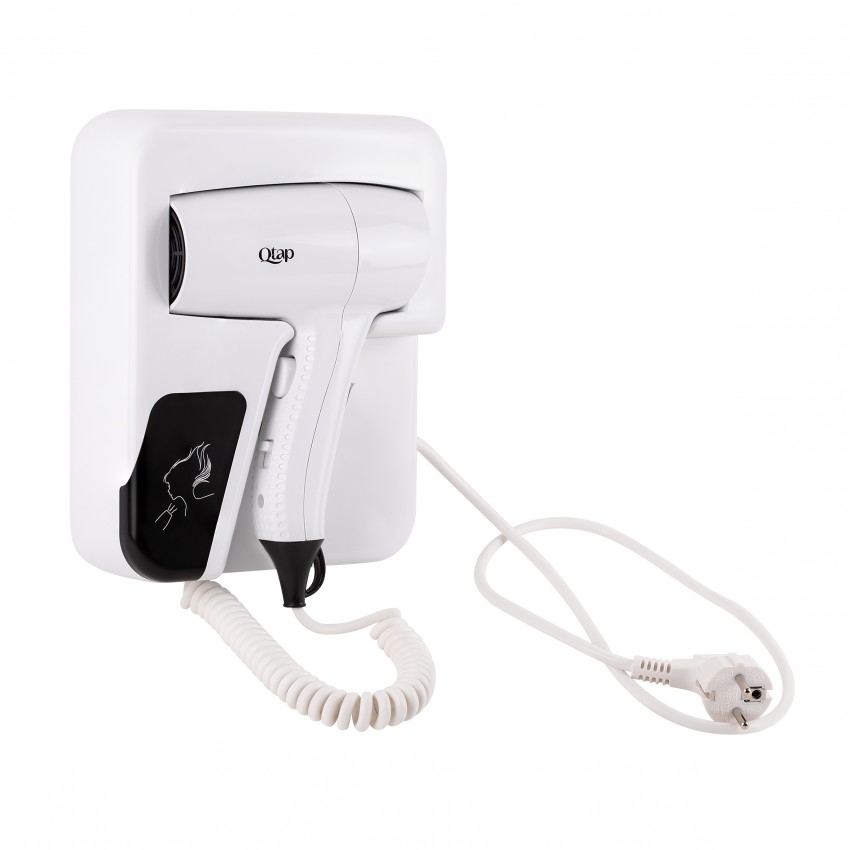 Фен із тримачем Pohodli, 1200 Вт, White QTF1200RNP Qtap QTAP