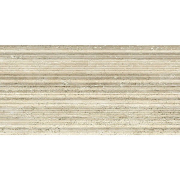 TR03BAR TRAV.BEIGE VEIN CUT RIBBED SQ. 120X60 ITALGRANITI