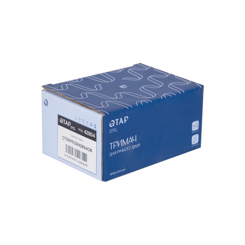 Тримач для ручного душу Spojeni, Matt Black округлий QT829910842854OB Qtap QTAP фото 3