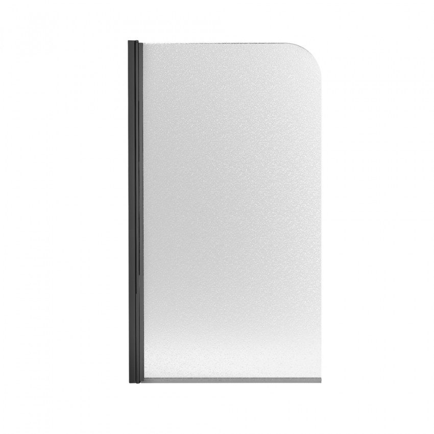 Шторка для ванни Standard BLM407513APL, 75x130 см, скло 6 мм Pear, розпашна, ліва Qtap QTAP