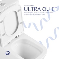 Унітаз підлоговий Tern Ultra Quiet 610x365x825 мм, White, з сидінням Slim Duroplast/ Soft-close/ Quick Release QT17222175AUQ1W Qtap QTAP фото 4