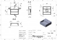 Умивальник TONI 300 Miraggio MIRAGGIO фото 1