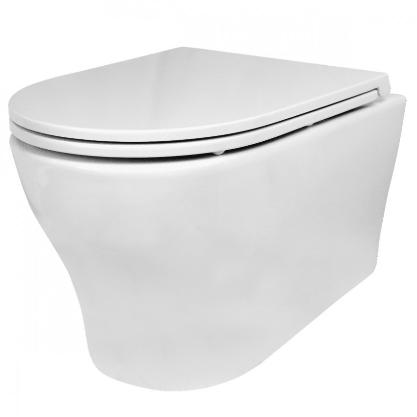 3121121 FRESH 2.0 Підвісний безобідковий унітаз Vortex Flush з кришкою soft-close (1 сорт) DEVIT