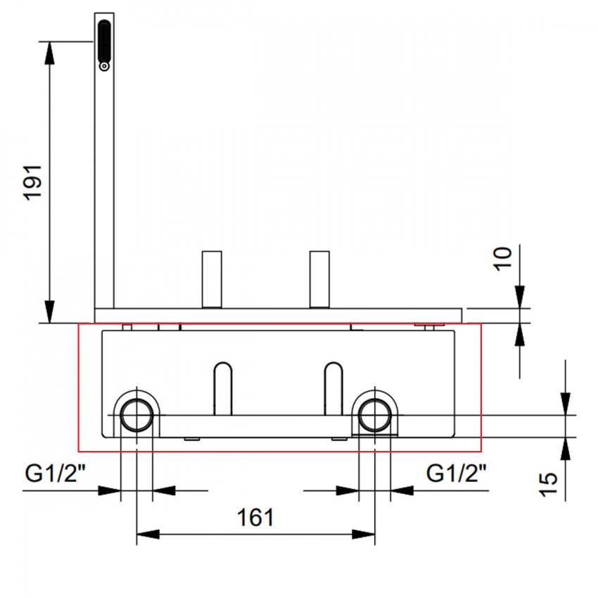 44 00 T010A AK/25 внутрішня частина змішувача для раковини (1 сорт) FANTINI фото 1