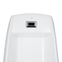 Пісуар підлоговий Scorpio 430х370х990 мм, White з ІК-датчиком автоматичного змивання, заднє підведення, нижній вихід QT1488101HW Qtap QTAP фото 4