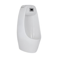 Пісуар підвісний Stork 350х310х685 мм, White з ІК-датчиком автоматичного змивання, заднє підведення, задній вихід QT1588102HW Qtap QTAP
