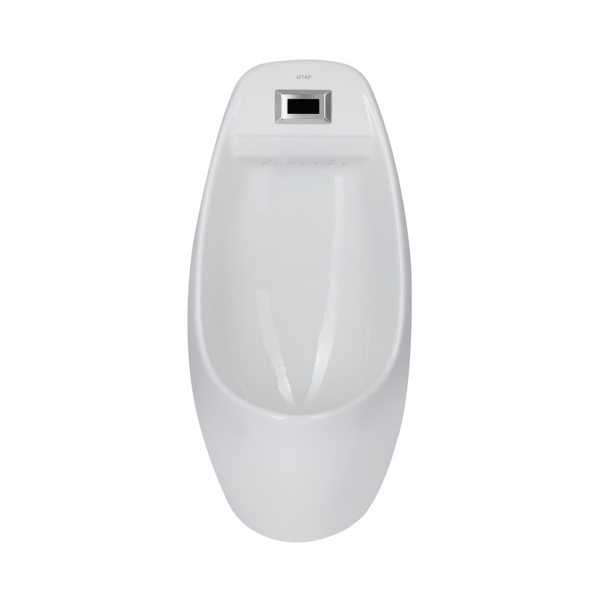 Пісуар підвісний Stork 350х310х685 мм, White з ІК-датчиком автоматичного змивання, заднє підведення, задній вихід QT1588102HW Qtap QTAP фото 2