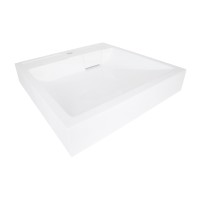 Раковина на пральну машину Arvin 595x595x115 мм, White, квадратна, без донного клапана QTARV2365WHI48575 Qtap QTAP